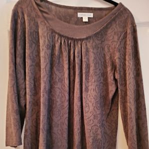 Coldwater Creek brown top